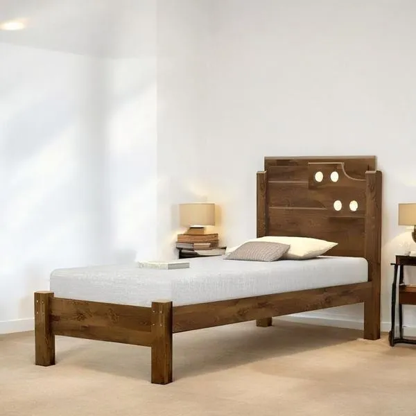 Cama Solteiro Com Aplique Espelho Luiza Malbec