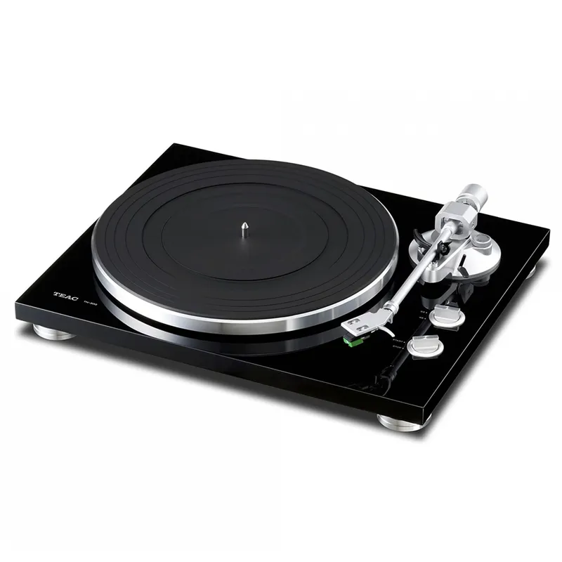 Toca Discos Teac Tn-300 Gravação Usb Cartucho Audio Technica - Preto