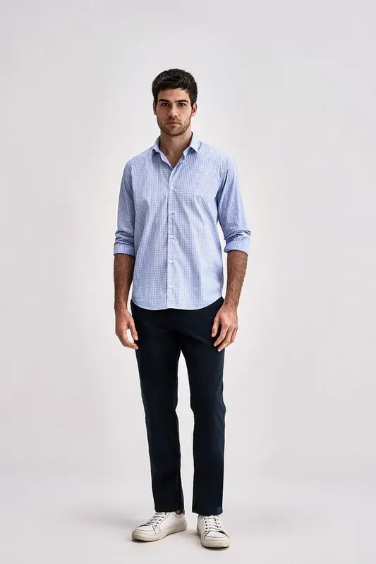 Calça Casual Chino - Marinho - 46