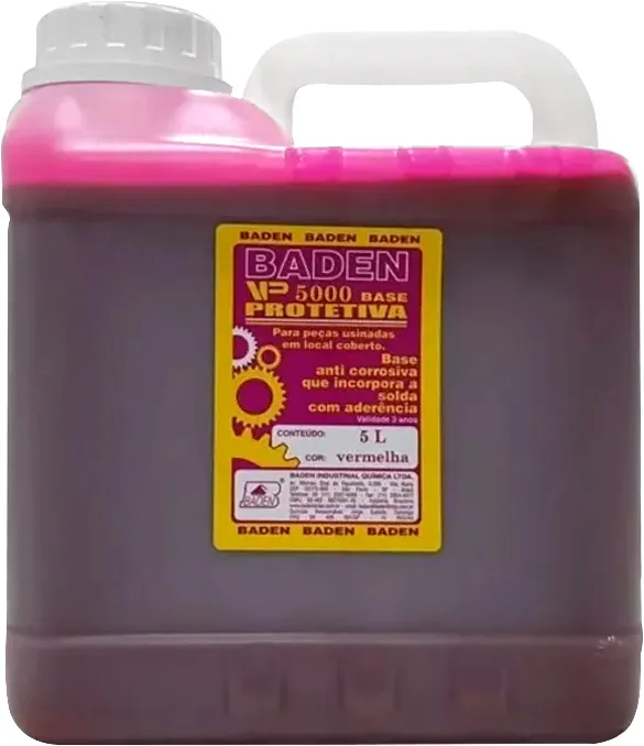 Verniz protetivo antioxidante 5 litros vermelho VP-5000 - BADEN