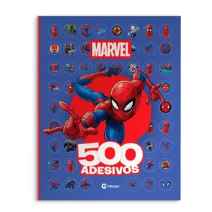 Livro Infantil 500 Adesivos Marvel Spider-Man 36 Páginas + 4 de Adesivos