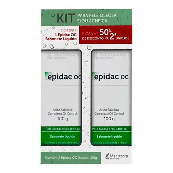 Kit Epidac Oc Sabonete Líquido + 50% De Desc. Epidac Oc Sab