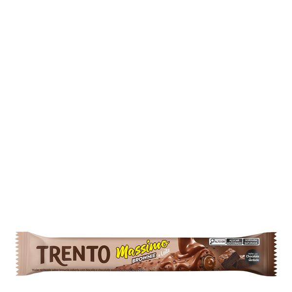 Wafer Trento Massimo Recheio Brownie 25g