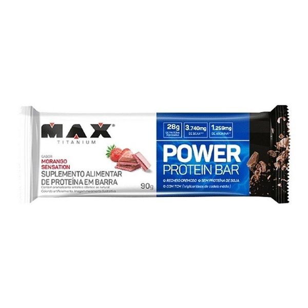 Power Protein Bar (90g) - Sabor: Morango Sensation
