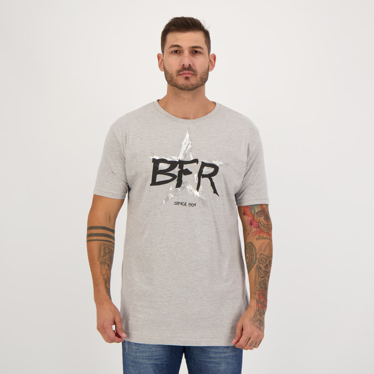 Camisa Botafogo Cinza Mescla