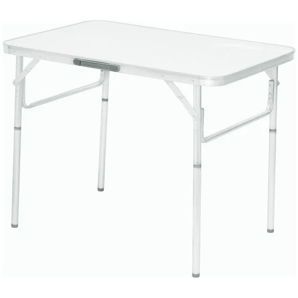 Mesa Dobrável de Alumínio com Tampo em MDF 90x60cm Pés Reguláveis Camping 695838 Palisad Mesa Dobrável de Alumínio Tampo MDF 90x60cm Camping 695838 Palisad