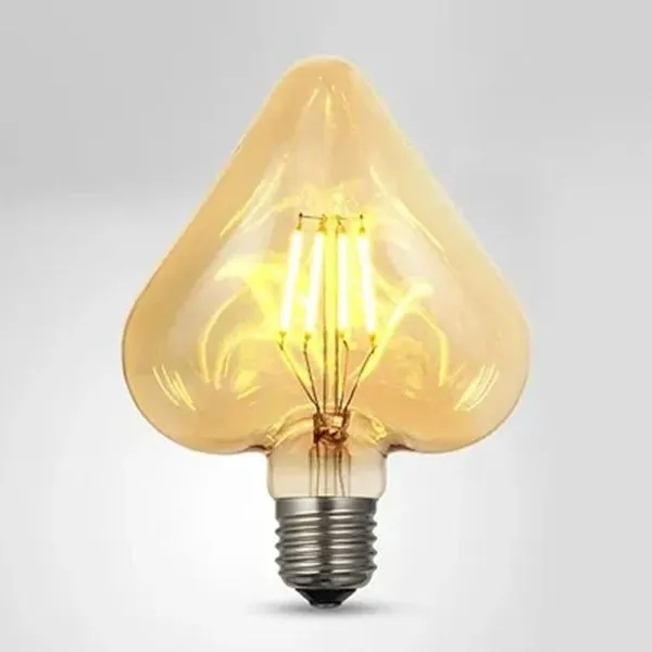 Lâmpada de LED Lheart-sc-4w com Filamento LED 4W 2300K Bivolt Soquete E27 IP20 Amarelo Lâmpada de LED Lheart-sc-4w 4W 2300K com Filamento LED Bivolt Soquete E27 Amarelo