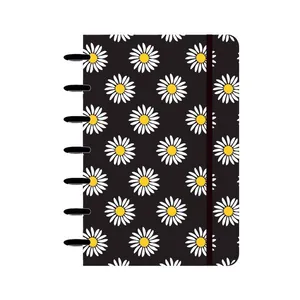 Caderno Smart Colegial Confetti P&B Margaridas 1 Matéria 80 Folhas