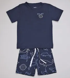 Conjunto Pijama Relax - P525 De 2 a 10 anos Marinho - 4