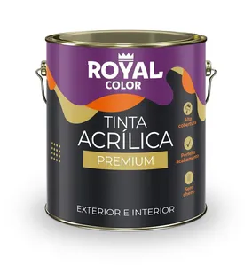 Tinta Acrílica Fosco 3,2L Premium Base Média Royal Color Tinta Acrílica Fosco 3,2L Premium Base Média Royalcolor