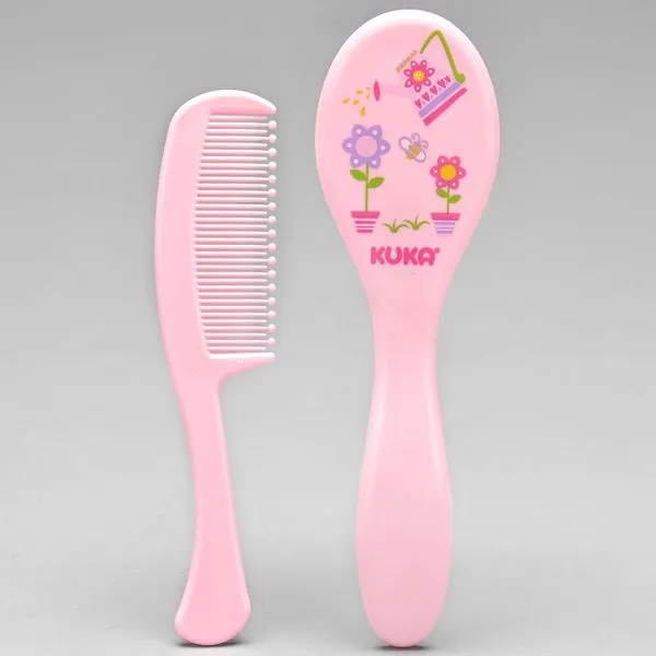 Kit Escova e Pente Rosa