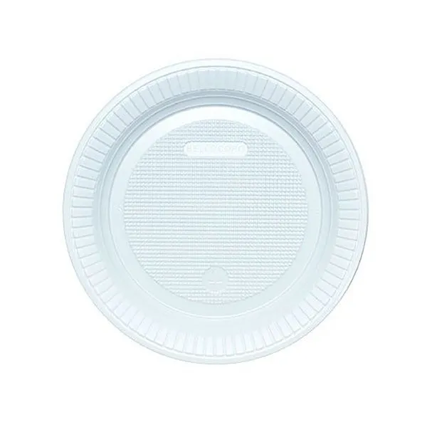 Prato Raso Plástico Branco 15cm 10 Unidades PRB15 - Bello Festas