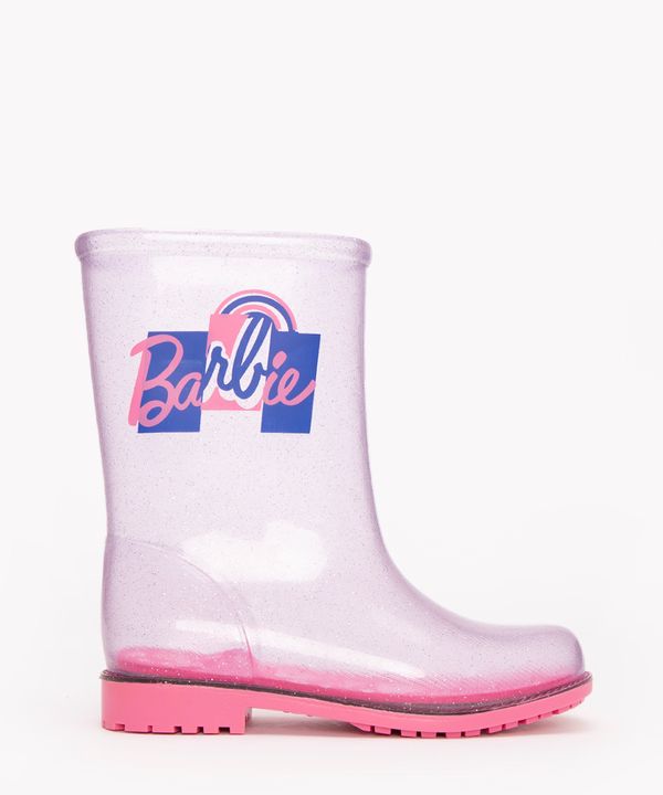 galocha infantil da barbie com glitter grendene rosa 31