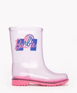 galocha infantil da barbie com glitter grendene rosa 28