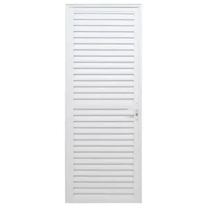 Porta de Giro com Veneziana Caribe 215x80cm Direita Vedada Branca - 1065-3022 - JAP