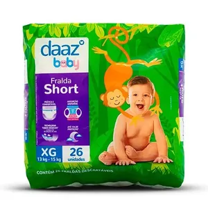 Fralda Shortinho Daaz Baby Pants Mega Tamanho XG 26 Unidades