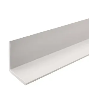 Perfil PVC Tipo L 6m Plasmeg Para Painel Ripado Branco Ártico 216x16cm (MP)
