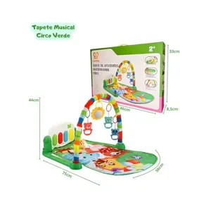 Tapete de Atividades Musical Tapete Musical Circo com Piano Interativo e Móbiles Verde OEM Tapete de Atividades Musical Tapete Musical Circo com Piano Interativo Verde OEM