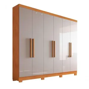 Guarda-roupa 6 Portas 1,80m Com Pés - Sergipe Bianchi