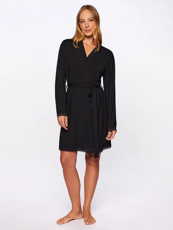 Robe Curto Comfort Pijamas PRETO G