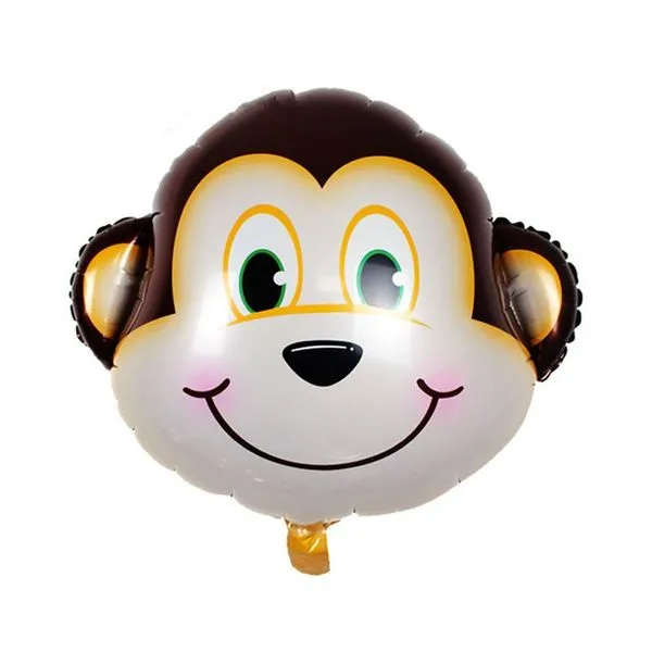 Balão Metalizado Cabeça De Macaco - 20 Polegadas
