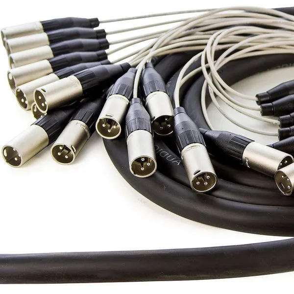 Multicabos com Conectores XLR 24 Vias Amphenol 16 metros