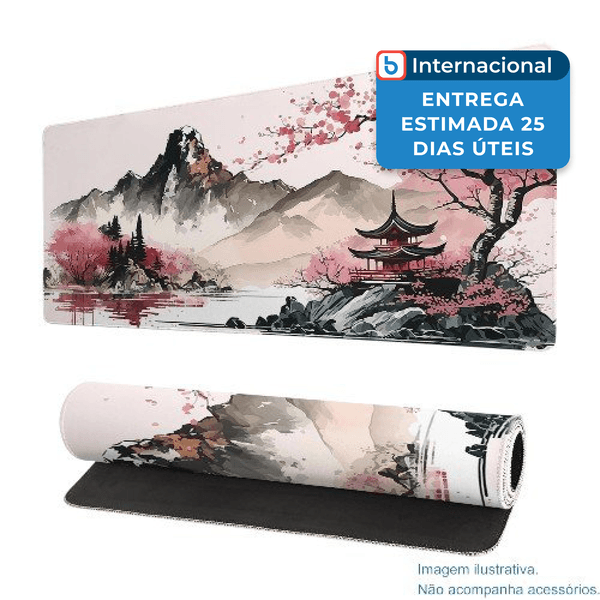 Mousepad Brecoy Blossom 80X30 Rosa A-MBI