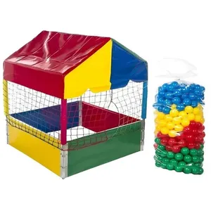 Kit Infantil Piscina de Bolinhas 1,00M Quadrada Playground 500 Unidades Coloridas Atóxicas Rotoplay Brinquedos Kit Infantil Piscina de Bolinhas 1,00M Quadrada Playground 500 Unidades Coloridas Rotoplay
