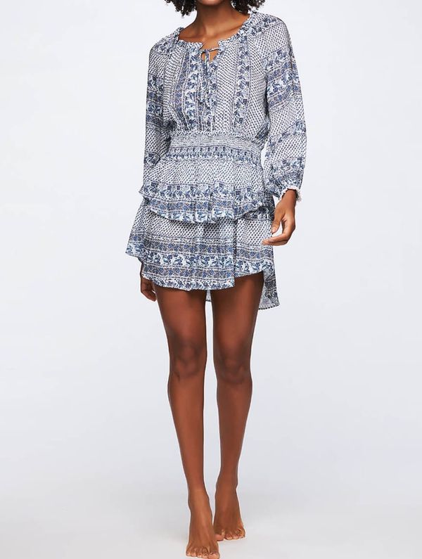 Vestido Curto Estampado Jardim MARITIMO G