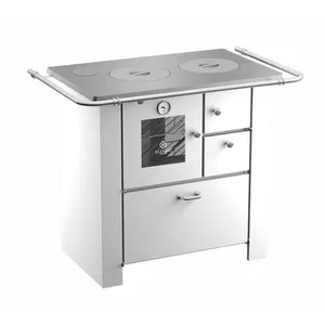 Fogão a Lenha Elevare Industrial Master Branco N°01 Esquerdo com Chapa de Alumínio e Forno Interno Fogão a Lenha Elevare Industrial Master Branco N°01 Esquerdo com Chapa de Alumínio