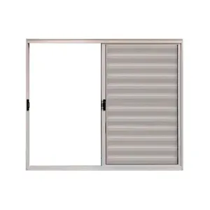 Veneziana 3 Folhas De Correr S/grade 1.00 X 1.20 Alumínio Branco Linha Modular - Hale