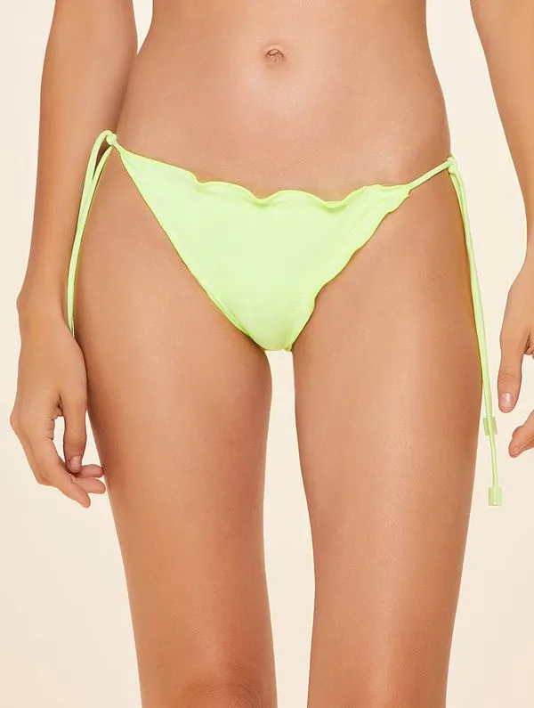 Tanga Ruffle Lisos VERDE LIMA G
