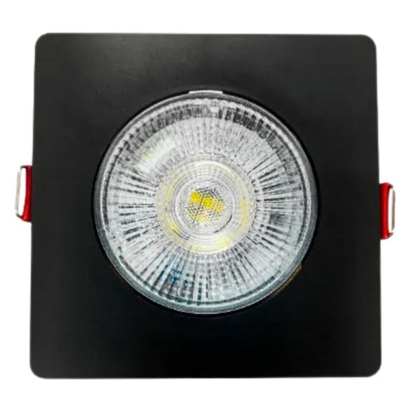 Spot LED de Embutir Supimpa Quadrado Preto 5W Bivolt Avant Spot de LED Supimpa Embutir Quadrado Preto 5W 450 Lúmens Luz Branca