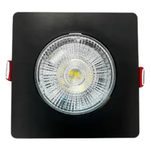 Spot LED de Embutir Supimpa Quadrado Preto 5W Bivolt Avant Spot de LED Supimpa Embutir Quadrado Preto 5W 450 Lúmens Luz Branca