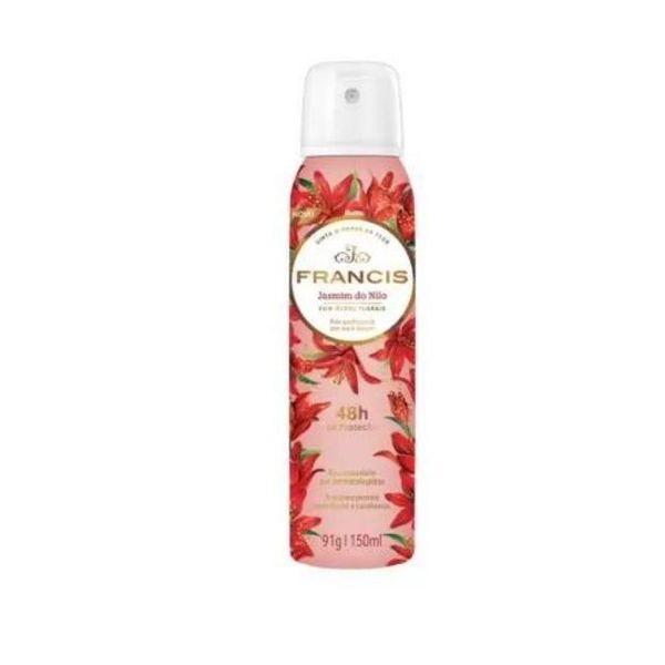 Kit c/4 Unidades de Desodorante Aerosol Francis 150ml Beauty Frutas Vermelhas