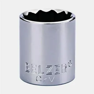Soquete Estriado Encaixe 1/2 22mm CRV - 204013BBR - BELZER
