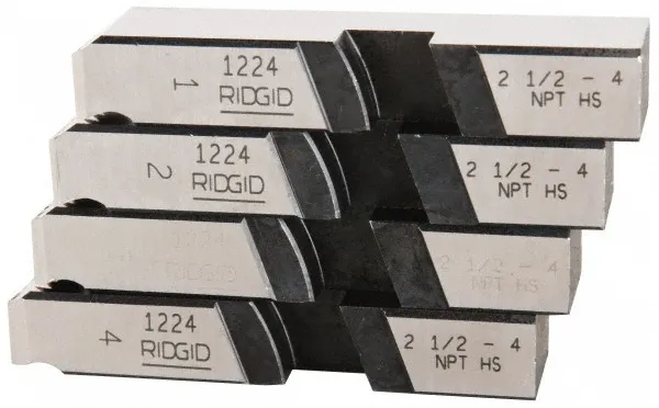 Jogo de cossinetes 2.1/2"e 4" NPT para tubo rosca direita 33057 - RIDGID