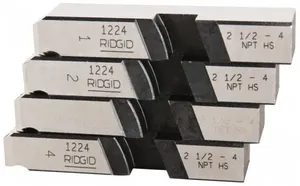 Jogo de cossinetes 2.1/2"e 4" NPT para tubo rosca direita 33057 - RIDGID