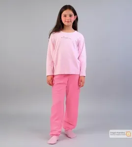 Conjunto Pijama Rosas Rosa - 8