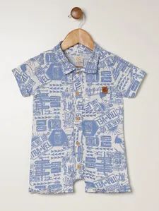 Macacão Infantil Para Bebê - AZUL P