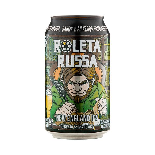 Cerveja Roleta Russa New England IPA Lata 350ml