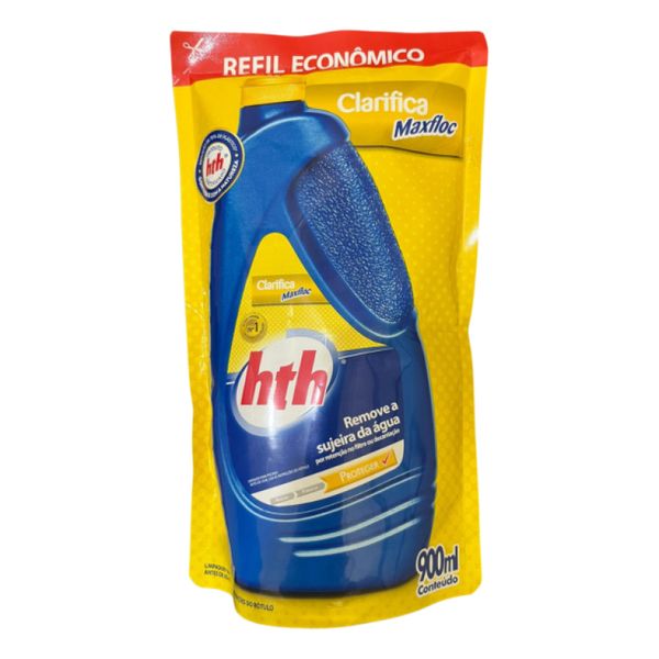 Kit Hth Piscina Clarificante Algicida Manutenção Choque Refil