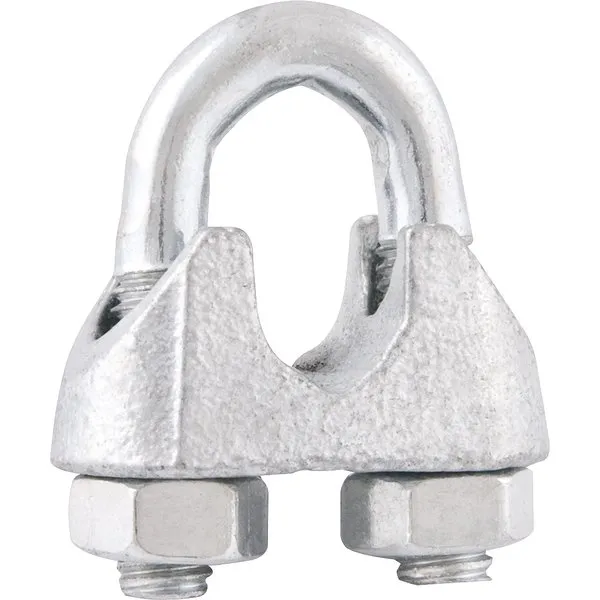 Clips Zincado para Cabo de Aço 12,7mm 1/2” com 2 peças - VONDER
