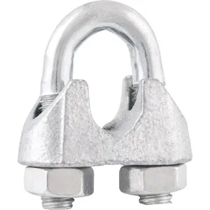Clips Zincado para Cabo de Aço 12,7mm 1/2” com 2 peças - VONDER