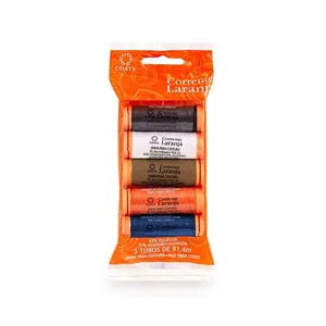 Linha Corrente Laranja para Costura BA65 com 5 Unidades Color 3 - Item Sortido