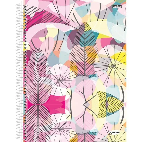 CADERNO 15X1 CAPA DURA KBOM FEMININO 300F