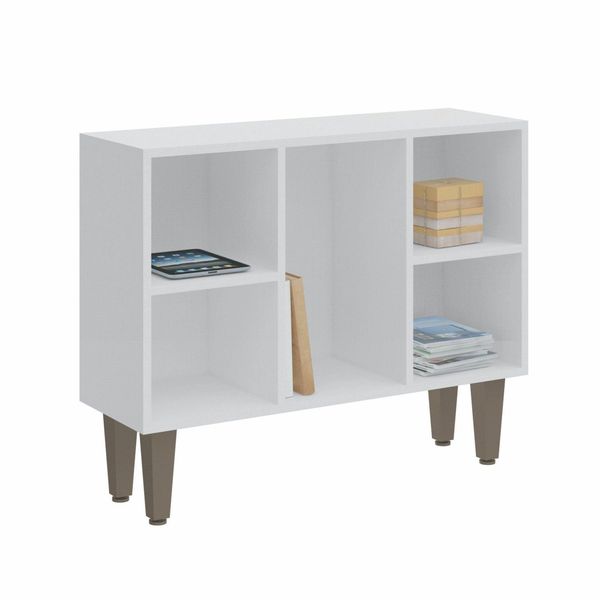 Estante Baixa 5 Nichos Infinity Branco