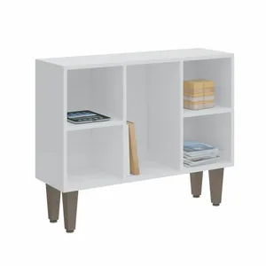 Estante Baixa 5 Nichos Infinity Branco