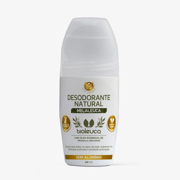 Desodorante Bioleuca Rollon Natural com Melaleuca 60ml