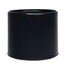Ponteira Redonda PVC para Móveis Preta Peg Fixe Ponteira Redonda para Móveis 1" 25,4mm PVC Preta 04 Peças